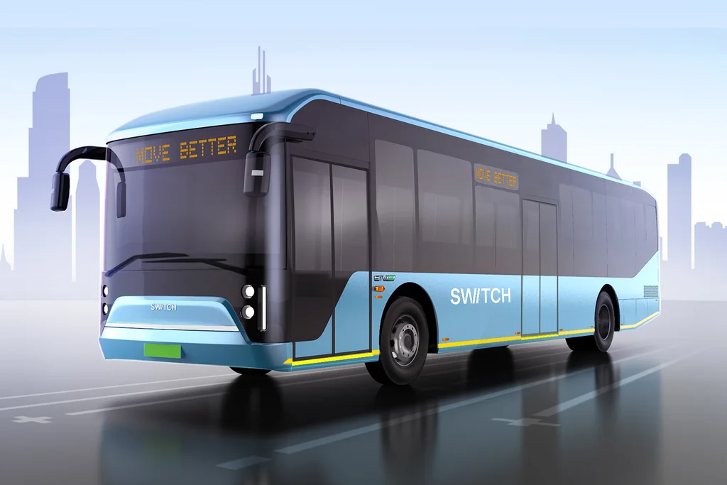 Ashok Leylandin uusi E-bussitilaus