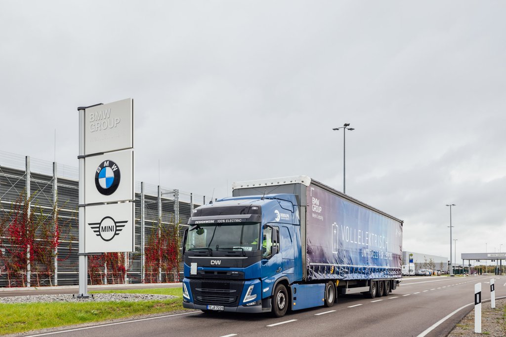 BMWs innovative E-Lkw i Leipzigs logistik