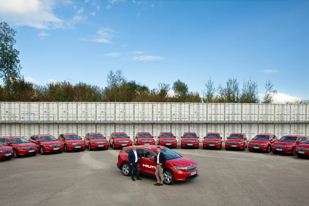 Hilti elektrifiserer flåten med Skoda Enyaq